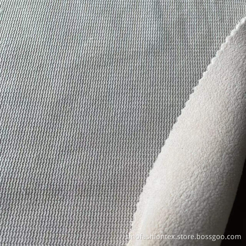 Hygroskopiskt dubbelskikt CVC Knit Bonding Fleece Fabric